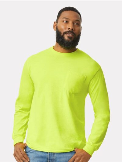 Men's Ultra Cotton® Long Sleeve Pocket T-Shirt