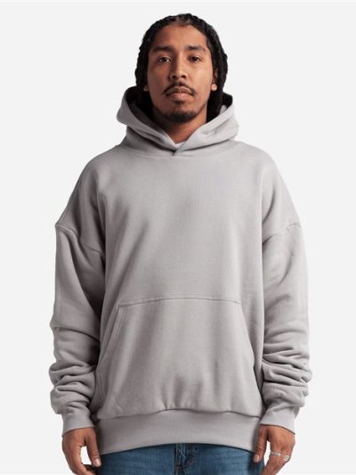 Men's Garment-Dyed Double Layer Reversible Hooded Sweatshirt