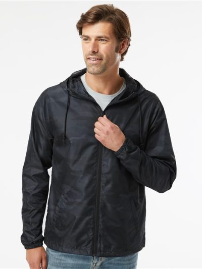 Men's Lightweight Windbreaker Full-Zip Jacket